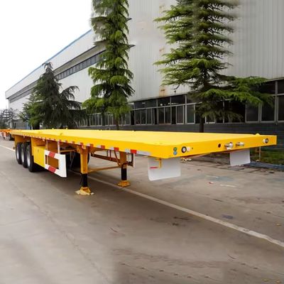 20ft 40ft Container Cargo Flatbed Semi Trailer con serratura Design durevole e versatile