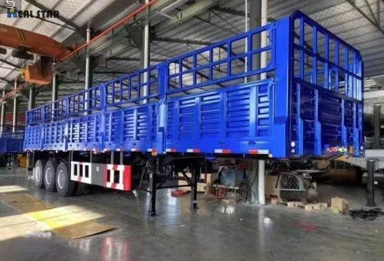 Semi-remolchio a recinzione alta 3/4 asse rimorchio per autocarri a palo con e personalizzazione