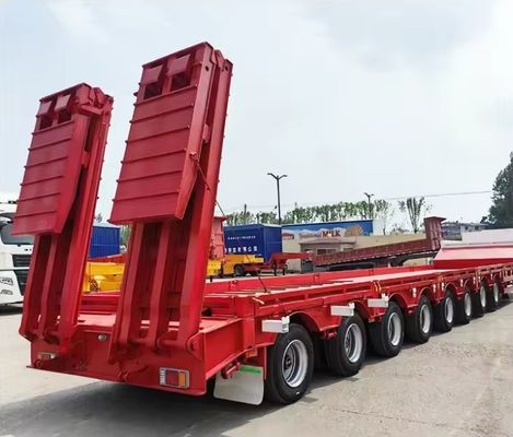 3 assi Lowbed Lowboy semirimorchio con sistema di frenatura a doppia linea e 16000x2500x1100mm