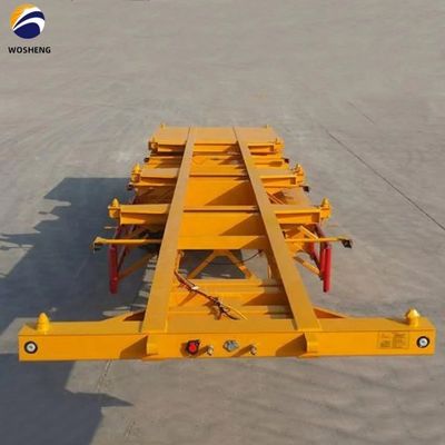 Trasporto 40ft Container wosheng 3 Axis Skeleton Semi trailer con Container Lock