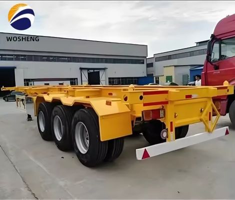 3 assi 20FT 40FT Container con collo di gallina Chassis Semi-remolchio scheletrico