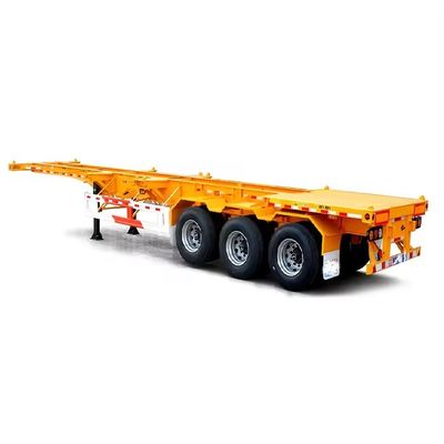 40ft 20ft Tri-Axle Container Trailer Skeleton Trailer con carrello di atterraggio pesante 28t
