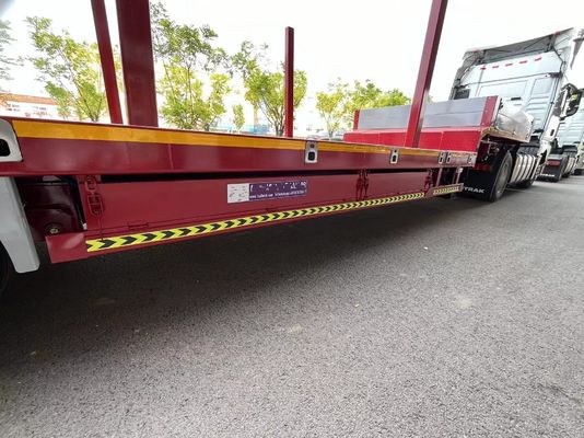 Container 40ft tubo di legno di acciaio semirimorchio di trasporto con pila di acciaio rimovibile