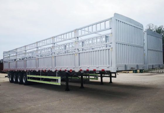3 assi 60 100 tonnellate Trasporto Agricoltura Cargo Materiali da costruzione Recinzione Semirimorchio In alto- acciaio