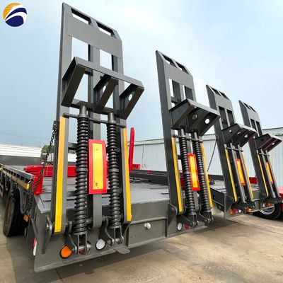 Container 40ft tubo di legno di acciaio semirimorchio di trasporto con pila di acciaio rimovibile