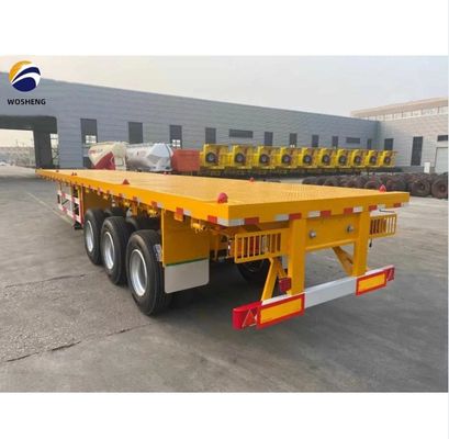 12500x2500x1600-3100mm Semirimorchio per container 30-70t Heavy Duty Flatbed Trailer