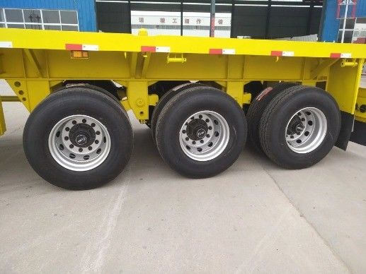 12500x2500x1600-3100mm Semirimorchio per container 30-70t Heavy Duty Flatbed Trailer