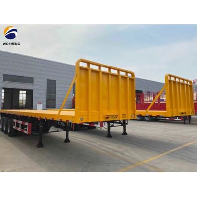 12500x2500x1600-3100mm Semirimorchio per container 30-70t Heavy Duty Flatbed Trailer