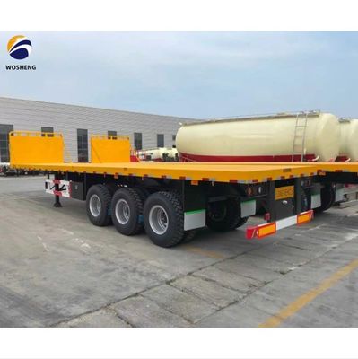 12500x2500x1600-3100mm Semirimorchio per container 30-70t Heavy Duty Flatbed Trailer