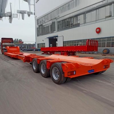 Camera d'aria T30/30 Sistema di frenatura Camion a letto basso Semirimorchio con rampa idraulica Durable