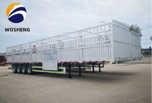Semi-remolchio a tre assi da 40 a 80 tonnellate con carrello di atterraggio pesante da 28 t