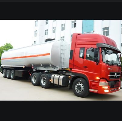 Acciaio al carbonio 42cbm Diesel Oil Fuel Tanker Semi-trailer con carico massimo di 30000 kg