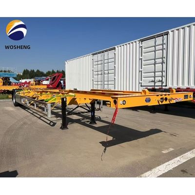 20/40/45 piedi Container Chassis di trasporto Semi rimorchio Scheletro in acciaio