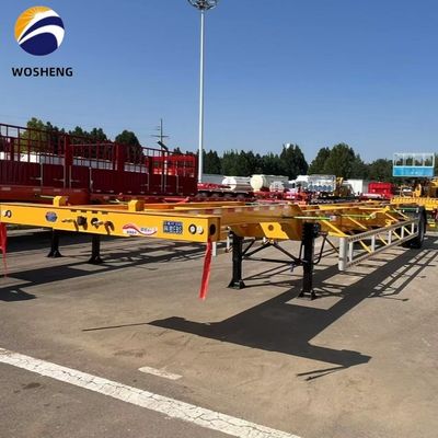 20/40/45 piedi Container Chassis di trasporto Semi rimorchio Scheletro in acciaio