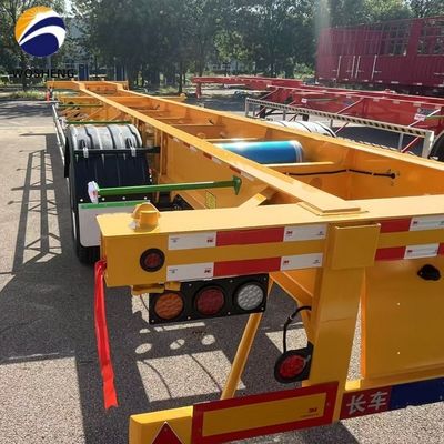 20/40/45 piedi Container Chassis di trasporto Semi rimorchio Scheletro in acciaio