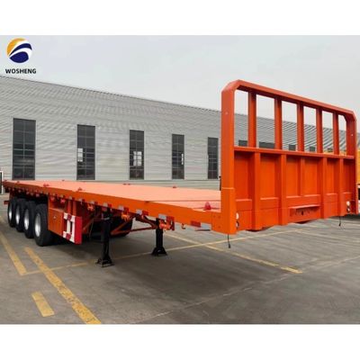 3 assi 4 assi Container Flatbed Truck Semi-trailer per il trasporto 20ft 40ft Container