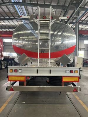 Vendita diretta 42cbm stainless steel fuel tank semi-remorco con 28 tonnellate di carrello di atterraggio