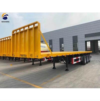 3 assi 4 assi Container Flatbed Truck Semi-trailer per il trasporto 20ft 40ft Container
