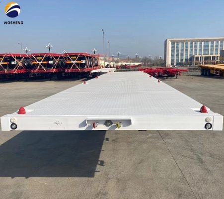 3 assi 4 assi Container Flatbed Truck Semi-trailer per il trasporto 20ft 40ft Container