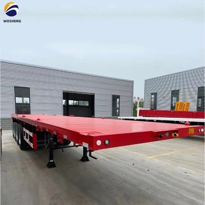 3 assi 4 assi Container Flatbed Truck Semi-trailer per il trasporto 20ft 40ft Container