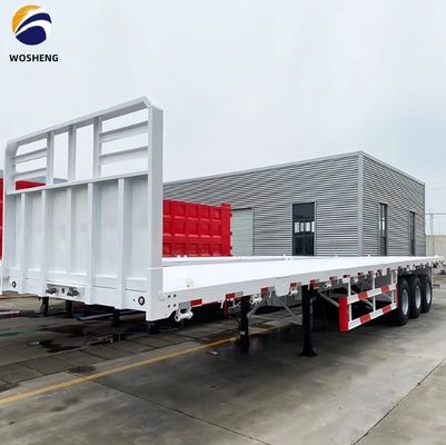 3 assi 4 assi Container Flatbed Truck Semi-trailer per il trasporto 20ft 40ft Container