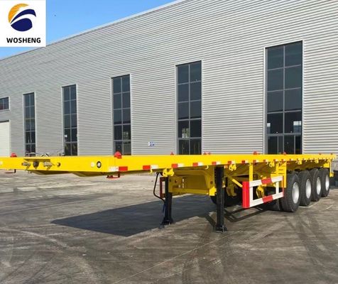 Semi-remolchio per 20ft 40ft Container Flatbed Truck 12400x2610x1550mm o personalizzazione