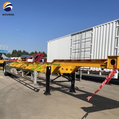 1/2 Assi 20ft 40ft 45ft Scalatura di acciaio Semi-remolchio Trasporto container