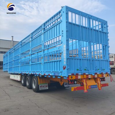 3 assi semirimorchio a recinzione alta da 20 a 60 tonnellate con carrello di atterraggio SAF a due velocità da 28 t