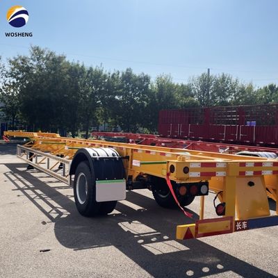 Pesantezza di 6500 kg 2 assi Skelettone rimorchio per 20ft 40ft 45ft container di trasporto