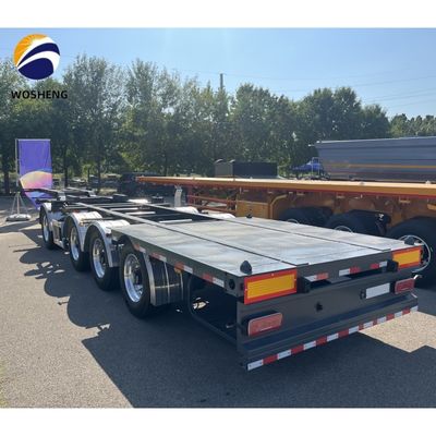 4 assi Container di trasporto Skeleton trailer per il trasporto di container a colori personalizzati