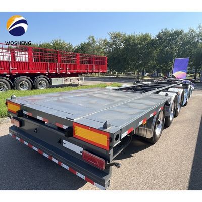 4 assi Container di trasporto Skeleton trailer per il trasporto di container a colori personalizzati