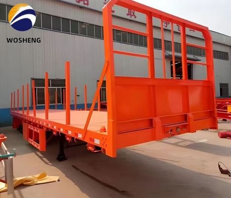 3 assi Flatbed Truck Trailer La scelta migliore per il trasporto di container da 20 piedi e 40 piedi