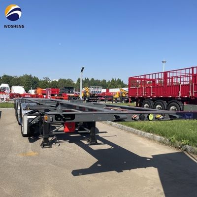 4 assi Container di trasporto Skeleton trailer per il trasporto di container a colori personalizzati