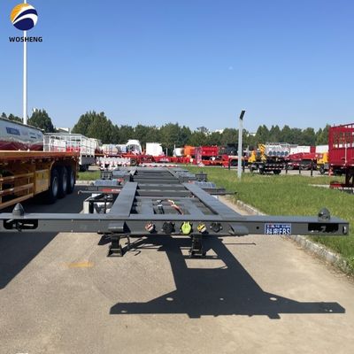 4 assi Container di trasporto Skeleton trailer per il trasporto di container a colori personalizzati