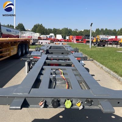 4 assi Container di trasporto Skeleton trailer per il trasporto di container a colori personalizzati