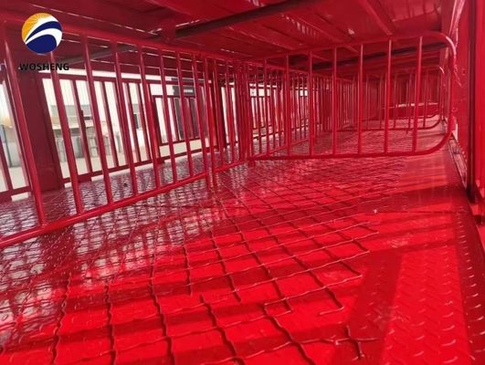 Semi-remolchio a tre assi per il trasporto di bovini con cerniera 8.5-20 e resistente