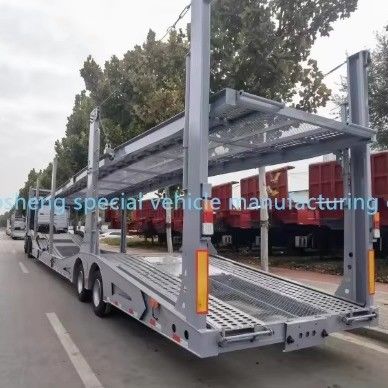 Wosheng 2/3 Assi 6-10 unità Trasporto auto Semiretrattile per il trasporto auto