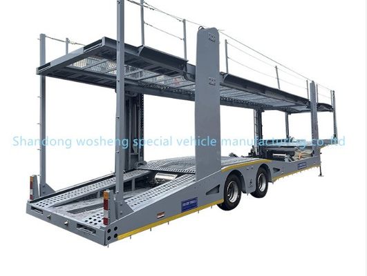 Acciaio 2/3 Asse 8 Posizione Car Carrier Semi-Retrailer con -Prodotto Air Drum Brake System