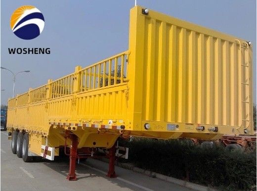 50T Capacità 3 asse 12,4m Parete laterale recinzione semirimorchio Personalizzabile e classico tipo