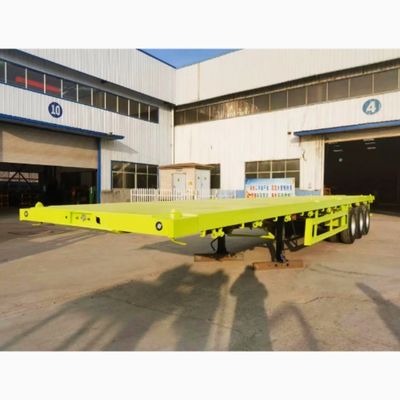 rimorchi del camion del contenitore del letto piano di 20ft 40ft 3 rimorchio dei semi a base piatta resistente di 4 assi