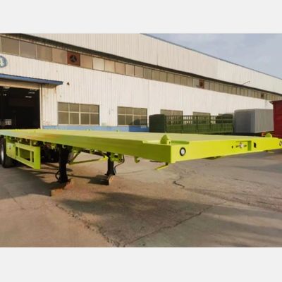 rimorchi del camion del contenitore del letto piano di 20ft 40ft 3 rimorchio dei semi a base piatta resistente di 4 assi