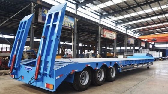 Semi-remolchi a letto basso a 3/4 assi personalizzati per il trasporto di container