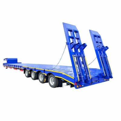 60 tonnellate 2&quot;/3.5&quot; JOST King Pin 3 Axle Lowboy Loader Lowbed Semi trailer per lavori pesanti