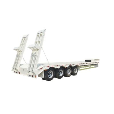 60 tonnellate 2&quot;/3.5&quot; JOST King Pin 3 Axle Lowboy Loader Lowbed Semi trailer per lavori pesanti