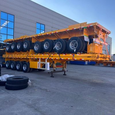 50ft 53ft semirimorchio a pianta a tre assi in acciaio rimorchi a pianta per rimorchio per camion