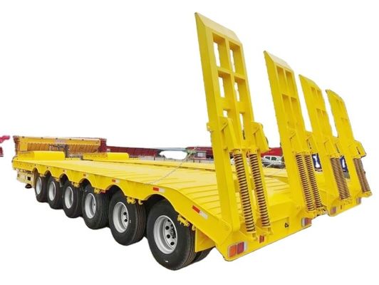 Elevatore idraulico a 4 assi 80T semirimorchiato staccabile con collo di gallina 16000x3000x1100mm