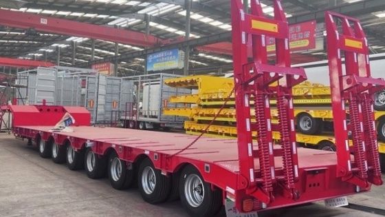 Semi-remorchi in acciaio piatto personalizzabile per il trasporto di attrezzature pesanti