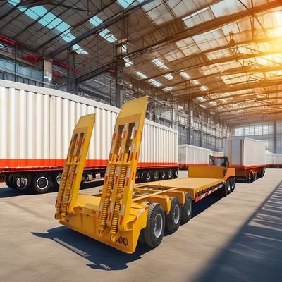 Semi-remorchi in acciaio piatto personalizzabile per il trasporto di attrezzature pesanti