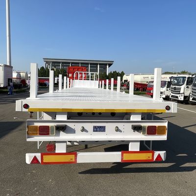 12500x2500x1600-3100mm 3-4 Assi Fuwa Assi semirimorchio a letto piatto adatto per container