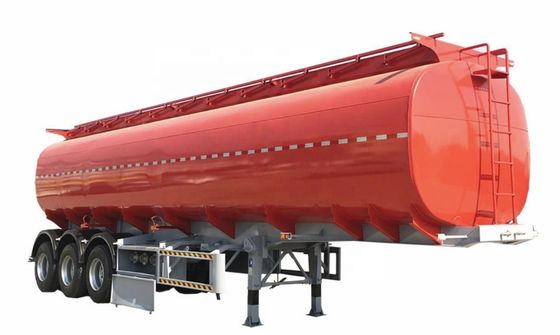 13000*2550*3780mm Isolamento in acciaio al carbonio Cisterna del carburante Semi rimorchio con pneumatici 12R22.5